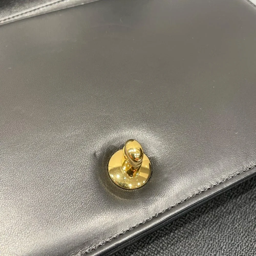 CHANEL Vintage Full Flap WOC Gold Hardware Black Lamp Leather - Picture 11 of 16